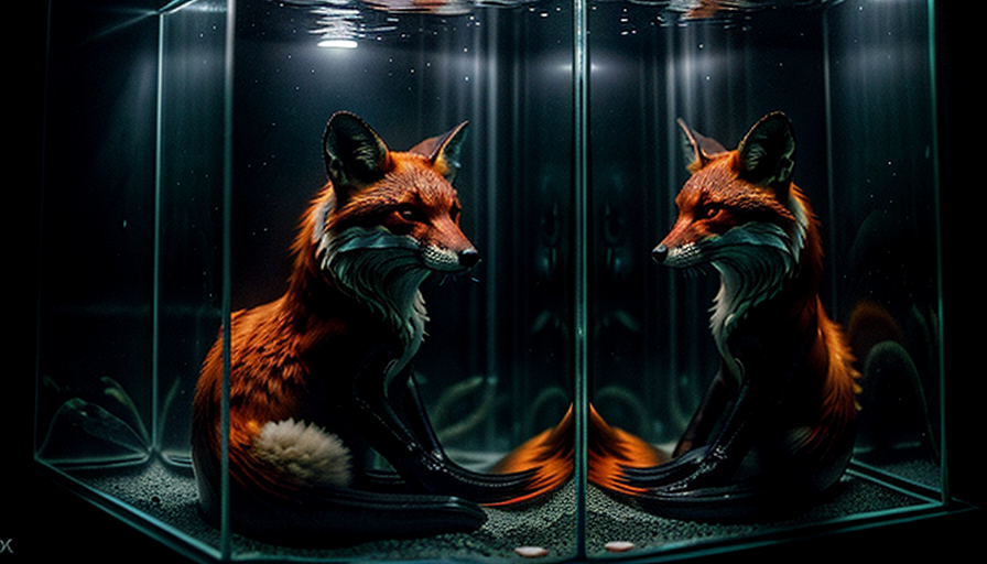 水槽と狐の面の恐怖（クライマックス）